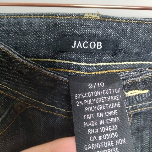 Jacob Black Dark Gray Bootcut Boot Cut Mid Rise Jeans Size 9/10 - Picture 8 of 8